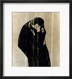 Edvard Munch: The Kiss Gerahmter Giclée-Druck von Edvard Munch