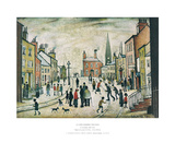 Lancashire Village Poster von Laurence Stephen Lowry