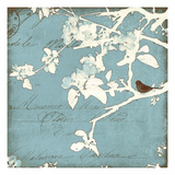 Song Birds III - Blue Giclee Print by Amy Melious