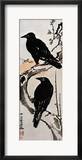 Japanese Print: Crow Framed Giclee Print by Kawanabe Kyosai