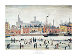 Northern River Scene Kunstdruck von Laurence Stephen Lowry