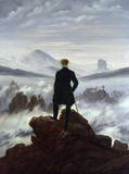 The Wanderer Above the Sea of Fog Wall Decal by Caspar David Friedrich