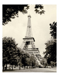 Eiffel Tower I - black and white Giclee Print by Amy Melious