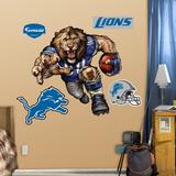 Detroit Lions Die Cut RB Liquid Blue Mode (wallstickers)