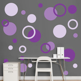 Purple Polka Dots Väggdekal Purple Polka Dots Väggdekal