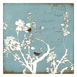 Song Birds IV - Blue Reproduction procédé giclée par Amy Melious
