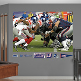 Giants-Patriots Line Mural Wall Decal