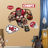 Kansas City Chiefs Die Cut RB Liquid Blue Wall Decal