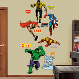 Classic Heroes Wall Decal
