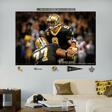 Drew Brees Passing Record Mural Wall Decal