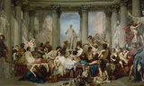 The Romans of the Decadence Wall Decal by Thomas Couture