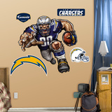 San Diego Chargers Die Cut RB Liquid Blue Wandabziehbild