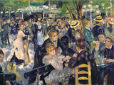 Ball at the Moulin de la Galette Wandabziehbild von Pierre-Auguste Renoir