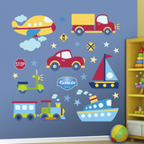 Vehicles Collection Wall Decal