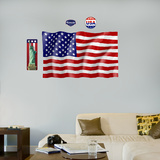 US Flag - logo sized   Wall Decal