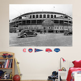 Chicago Cubs Wrigley Field Historical Exterior Stadium Mural wandtattoos