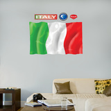 Italy Flag - logo sized   Wall Decal