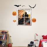 Halloween Haunted House Wall Decal
