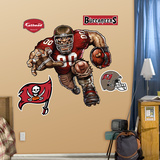 Tampa Bay Buccaneers Die Cut RB Liquid Blue Wall Decal