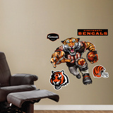 Cincinnati Bengals Die Cut RB Liquid Blue Wall Decal