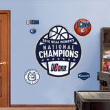 Uconn Women's 2010 National Championship Logo Wall Decal