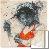 Playing with the Curls Poster von Massimiliano Longo