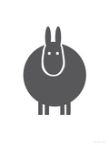 Charcoal Donkey Poster by Avalisa 
