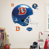 Denver Broncos Throwback Helmet Wall Decal