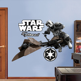 Storm Trooper/Speeder Bike Wall Decal