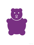 Purple Bear Posters by Avalisa 