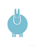 Aqua Donkey Prints by Avalisa 