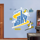 Chicago Sky Logo   Wall Decal