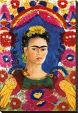The Frame Stretched Canvas Print by Frida Kahlo