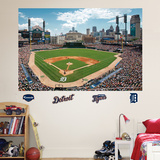 Detroit Tigers Comerica Park Stadium Mural   Wall Decal