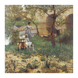 Under the Cherry Tree Giclée-Premiumdruck von Sir John Lavery