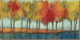 Lollipop Trees Stretched Canvas Print by Asia Jensen