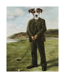 Persistent Golfer Premium Giclee Print by Thierry Poncelet