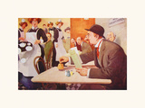 A Desperate Affray Premium Giclee Print by Alfred Leete