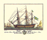 Nave Suezese di 84 Cannoni Premium Giclee Print by Guiseppe Allezard