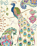 Peacock Fantasy III Print by Daphne Brissonnet