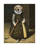The Oldest Lady Golfer Premium Giclee Print by Thierry Poncelet