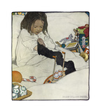 Opening the Christmas Stocking Premium Giclee Print by Jessie Willcox Smith