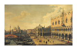 View of the Molo, Venice Premium Giclee Print by Canaletto 