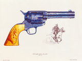 Colt 45 Calibre, 1892 Premium Giclee Print by J. Pritchard