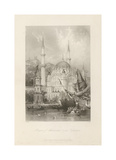 Mosque of Mahmoud II, at Tophana Premium Giclee Print by Thomas Allom