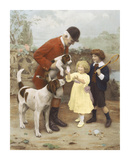The Huntsman's Pet Premium Giclee Print by Arthur Elsley