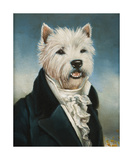 Westie With A Jabot Premium Giclee Print by Thierry Poncelet