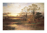 Evening Approaches Premium Giclee Print by Benjamin Leader