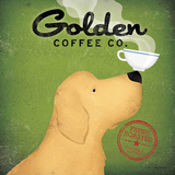 Golden Dog Coffee Co. Poster by Ryan Fowler