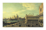 View of the Molo Towards the Grand Canal, Venice Premium Giclee Print by Canaletto 